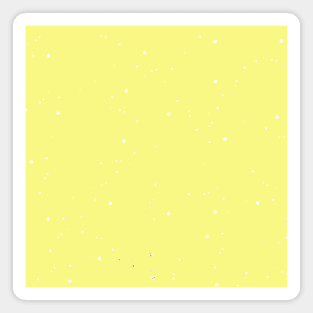 Yellow and White Speckled Pattern Magnet